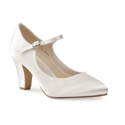 Pink by Paradox London Satin 'Radiance' mary jane court shoes